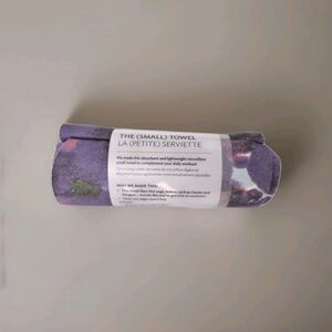 Lululemon Small Towel Printed Purple Multi Watercolor Microfiber Gym Yoga NWT